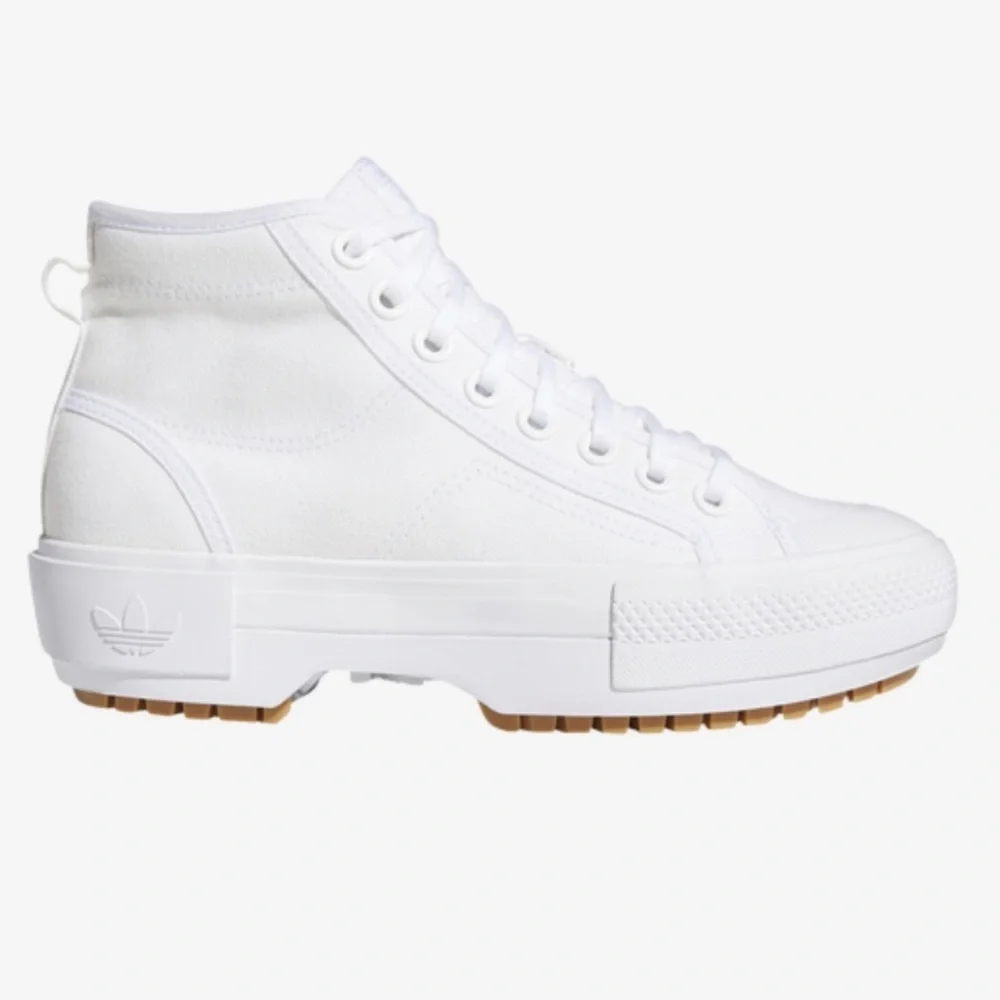 ADIDAS NEZZA TREK PLATFORM SHOES WOMENS WHITE SIZE 6.5